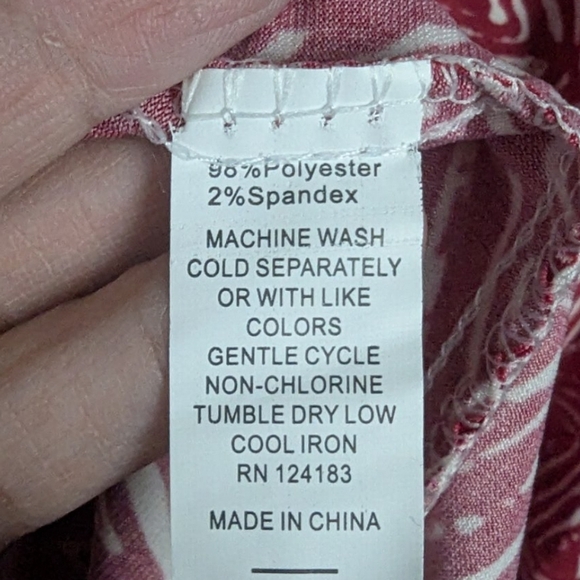 Jon & Anna 1X sleeveless dress in red/white NWT - Picture 5 of 8